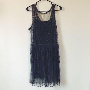 Sheer Embellished Free People Dress